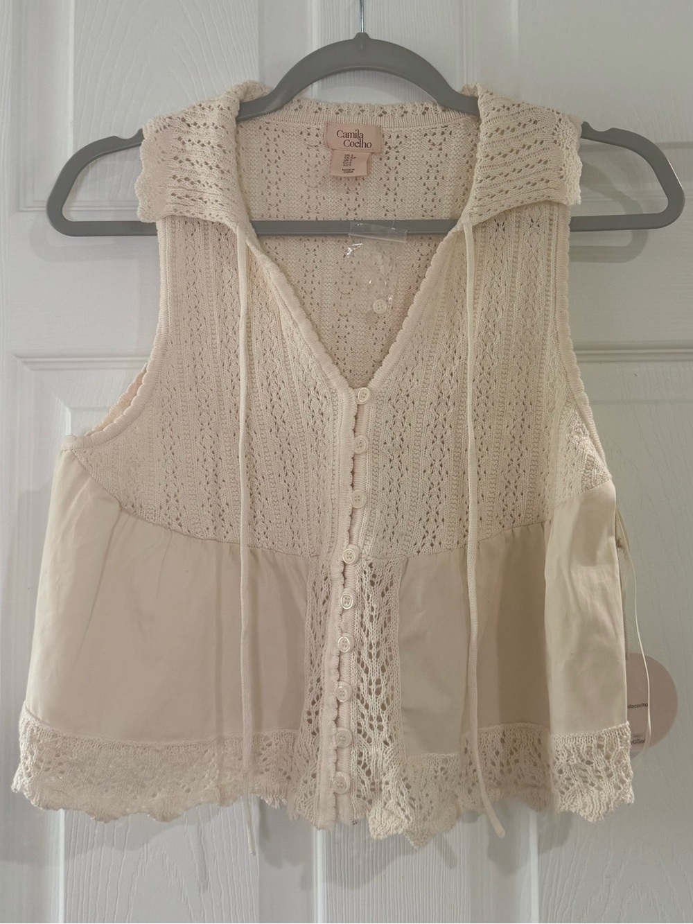 Crochet Button-Front Tank